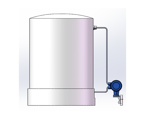 Vertical tank level measurement